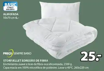 JYSK Preço Sempre Baixo Stopfjellet Edredão de Fibra 260x220cm promoção