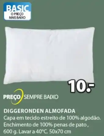 JYSK Preço Sempre Baixo Diggeronden Almofada 50x70cm promoção