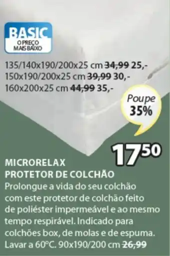 Microrelax Protetor de Colchão 90x190/200cm