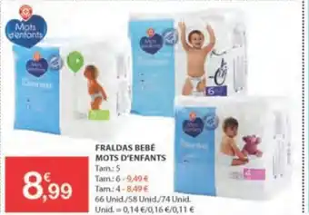 E.Leclerc Fraldas Bebé Mots D'Enfants promoção