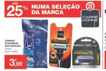 E.Leclerc Láminas de Barbear Descartáveis 8 Unid promoção