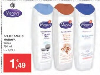 E.Leclerc Gel de Banho Manava 750ml promoção