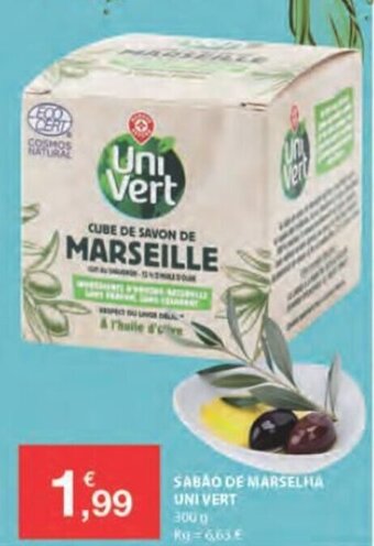 E.Leclerc Sabao de Marselha Univert 300g promoção