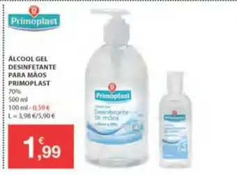 E.Leclerc Álcool Gel Desinfetante para Mãos Primoplast 70% 500ml promoção