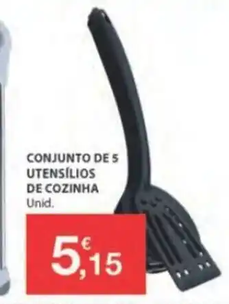 E.Leclerc Conjunto de 5 Utensílios de Cozinha promoção