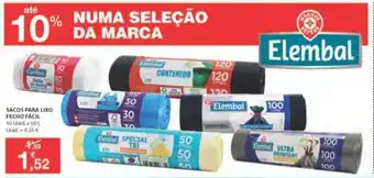 E.Leclerc Sacos para Lixo Fecho Facil 10 Unid x 50L promoção