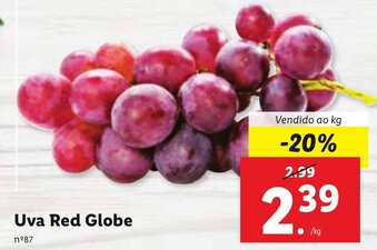Lidl Uva Red Globe promoção