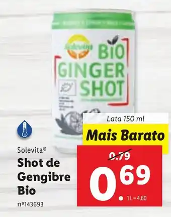 Lidl Shot de Gengibre Bio 150ml promoção