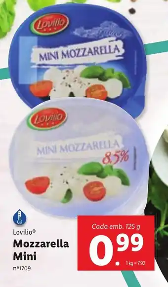 Lidl Mozzarella Mini promoção