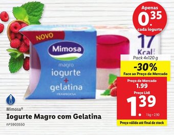 Lidl Iogurte Magro com Gelatina promoção