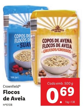 Lidl Flocos de Aveia 500g promoção