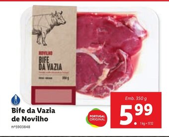Lidl Bife da Vazia de Novilho 350g promoção