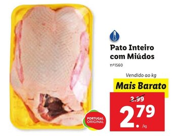 Lidl Pato Inteiro com Miúdos promoção