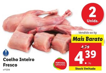Lidl Coelho Inteiro Fresco promoção