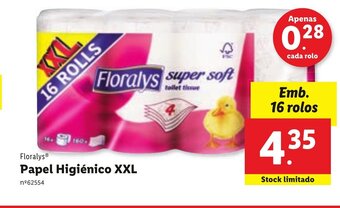 Lidl Papel Higiénico XXL 16Rolos promoção