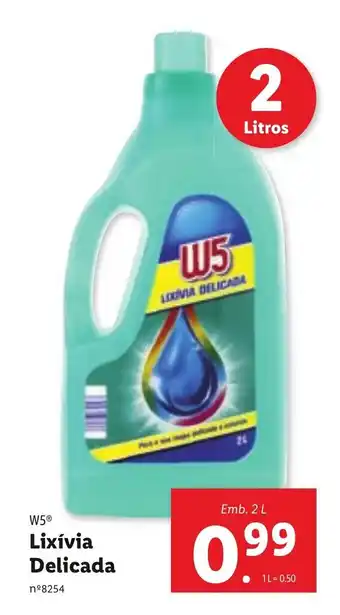 Lidl Lixívia Delicada 2L promoção