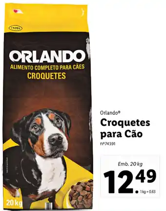 Lidl Orlando Croquetes para Cão promoção