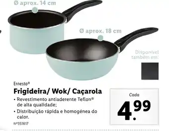 Lidl Frigideira/ Work/ Caçarola promoção