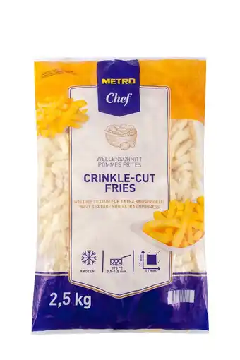 Makro METRO Chef Batata Ondulada (Crinkle) 4 X 2,5 Kg promoção