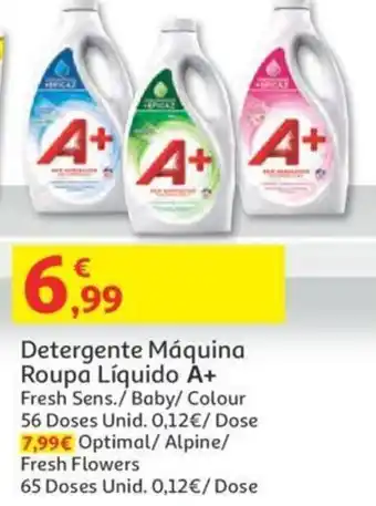 Auchan Detergente Màquina Roupa Líquido A+ promoção