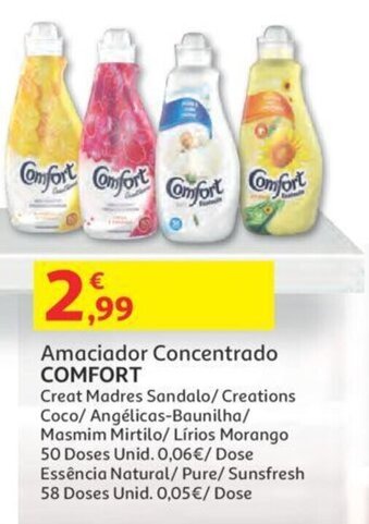 Auchan Amaciador Concentrado Comfort promoção