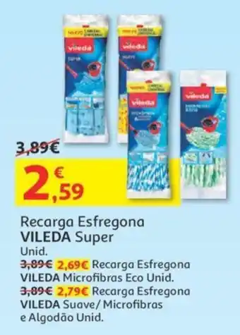 Auchan Recarga Esfregona Vileda Super promoção