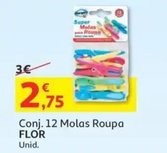 Conj. 12 Molas Roupa Flor