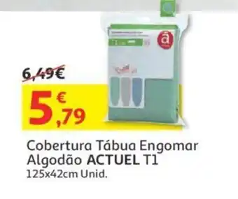 Auchan Cobertura Tábua Engomar Algodão Actuel T1 125x42cm promoção