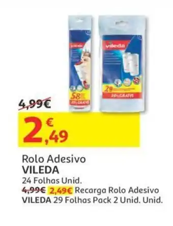 Auchan Rolo Adesivo Vileda promoção