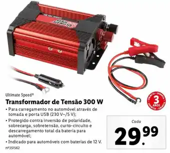 Lidl Ultimate Speed Transformador de Tensão 300W promoção