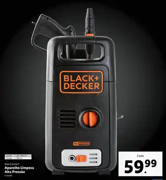 Lidl Black & Decker Aparelho Limpeza Alta Pressão 390L/h promoção