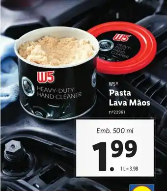 Lidl W5 Lava Mãos 500ml promoção