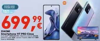 Xiaomi Smartphone 11T PRO Cinza