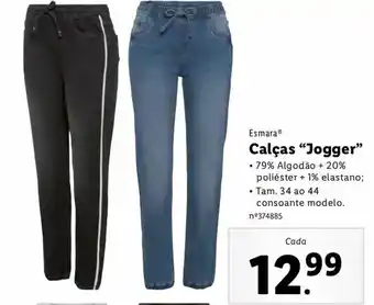 Lidl Esmara Calças "Jogger" 34 oa 44 promoção