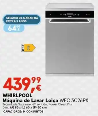 Worten Whirlpool de Lavar Loiça promoção