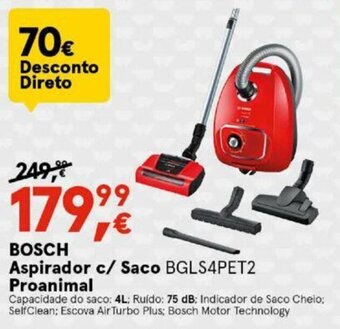 Worten Bosch Aspirador c/ Saco promoção