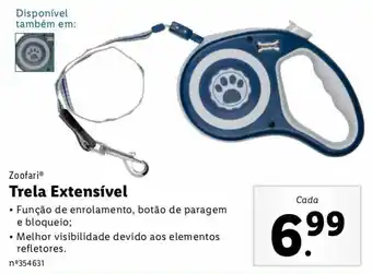 Lidl Zoofari Trela Extensível promoção