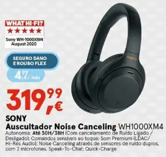 SONY Auscultador Noise Cancelling