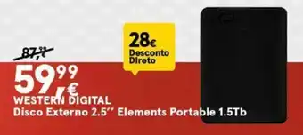 Western Digital Disco Externo 2.5" Elements Portable 1.5TB