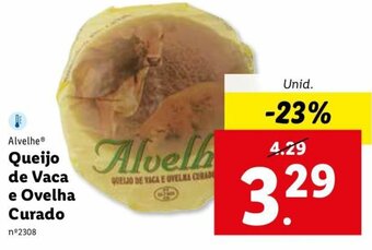 Lidl Alvelhe Queijo de Vaca e Ovelha Curado promoção