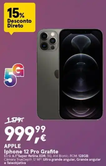 Worten Apple iPhone 12 Pro Grafite promoção