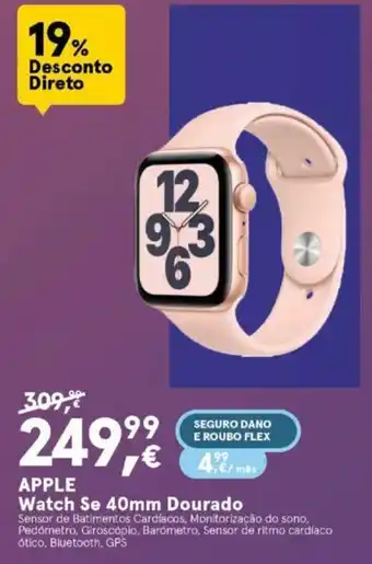 Apple Watch Se 40mm Dourado