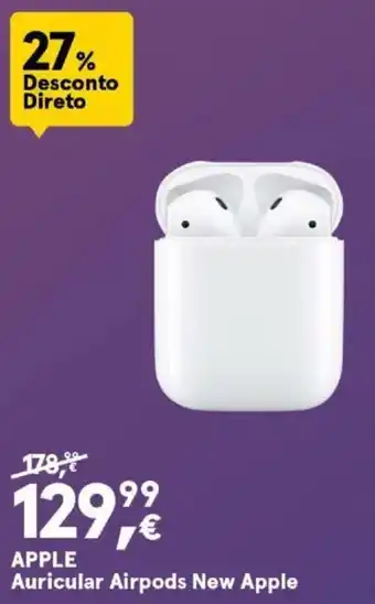 Worten Apple Auricular Airpods New Apple promoção