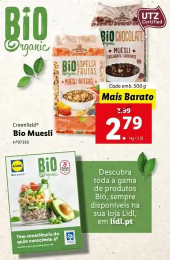 Crownfield Bio Muesli 500g
