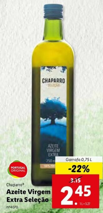 Chaparro Azeite Virgem Extra Seleção 0,75L