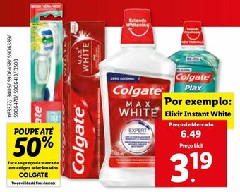 Lidl Colgate Elixir Instant White promoção