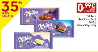 Amanhecer Tablete de Chocolate Milka 90/100g promoção