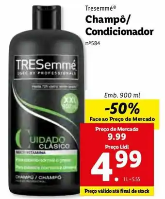 Lidl Trisemmé Champó/Condecionador 900ml promoção