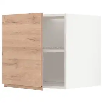 IKEA Metod Arm sup p/frig/cong, branco/voxtorp efeito carvalho, 60x60 cm promoção