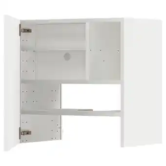 IKEA Metod Arm pared p/exaustor c/prat/pt, branco/ringhult cinz clr, 60x60 cm promoção